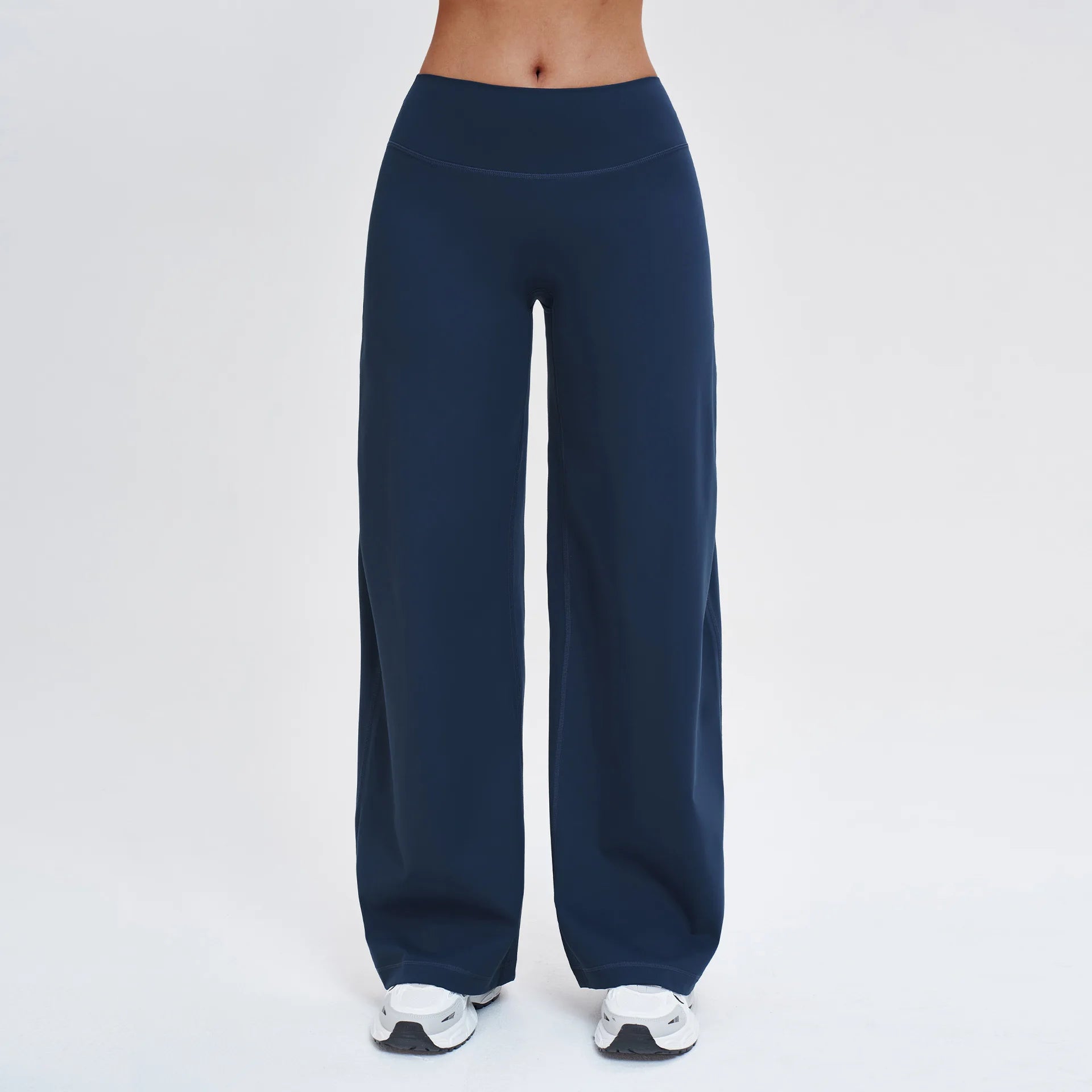 JUREN Women's Soft Motion Straight Leg Bottoms High Waist Yoga Pants GYM Leggings Naked Feel Pilates Running Sports Trousers