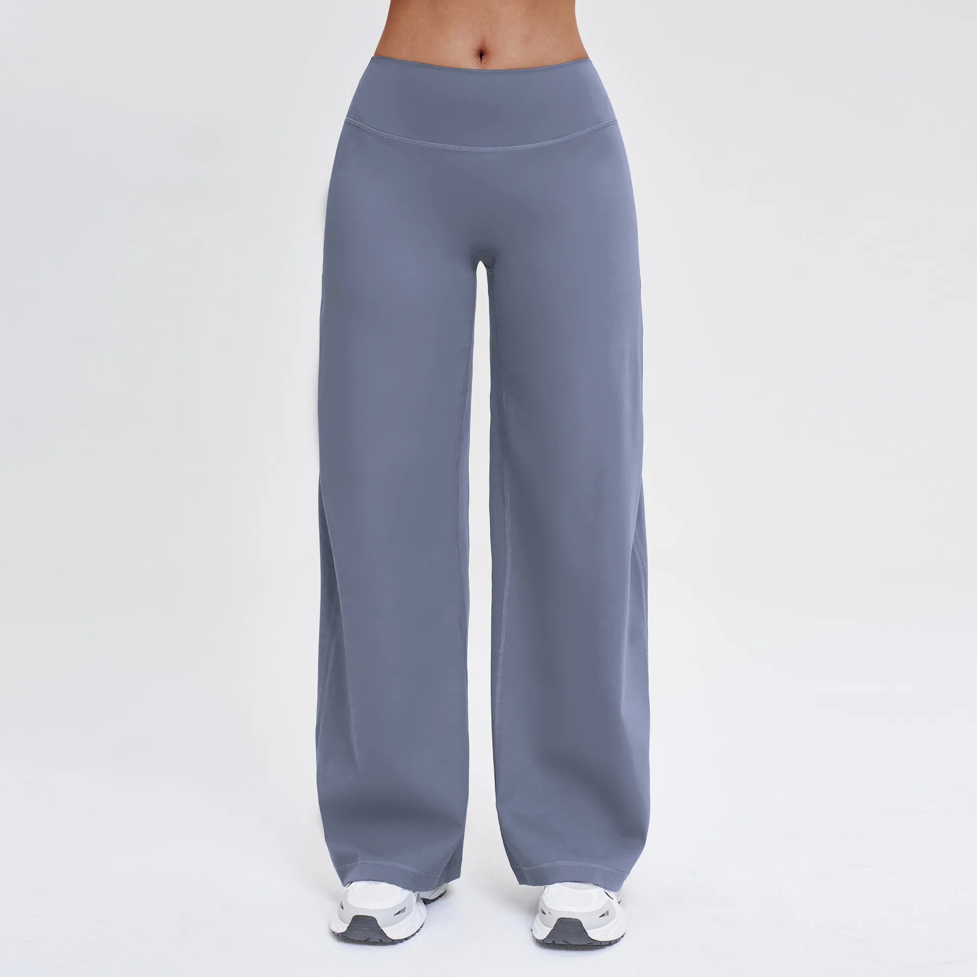 JUREN Women's Soft Motion Straight Leg Bottoms High Waist Yoga Pants GYM Leggings Naked Feel Pilates Running Sports Trousers