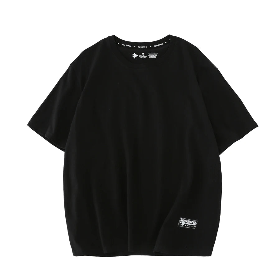WAVLATII Women New Cotton T Shirts Female 210 GSM Purple Solid Fashion Casual Oversized Short Sleeve Tees Tops for Summer WT2470