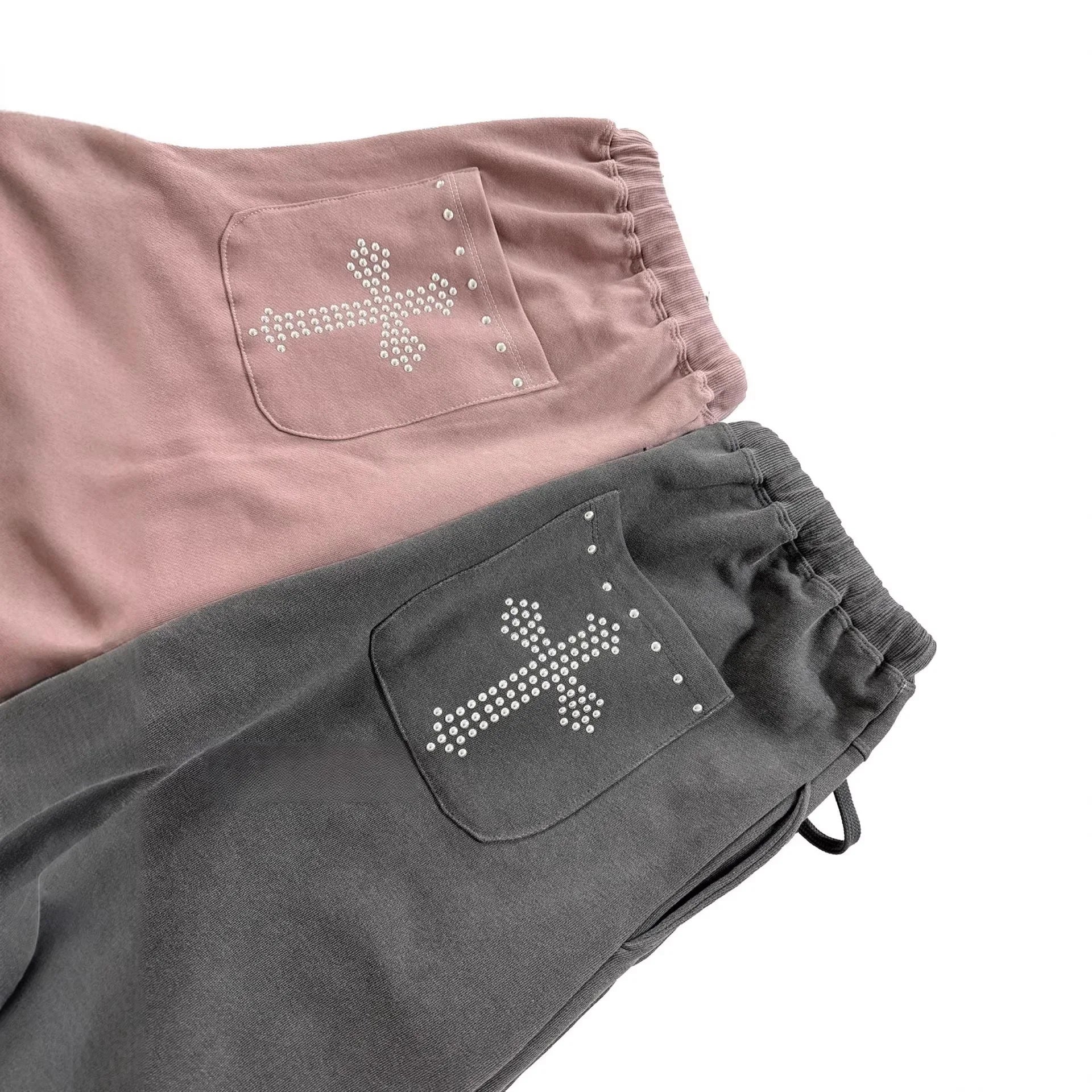 American Retro Distressed Scimitar Pants for Women Niche Design Y2k Street Wide-leg Loose Casual Pants Hip Hop Trousers