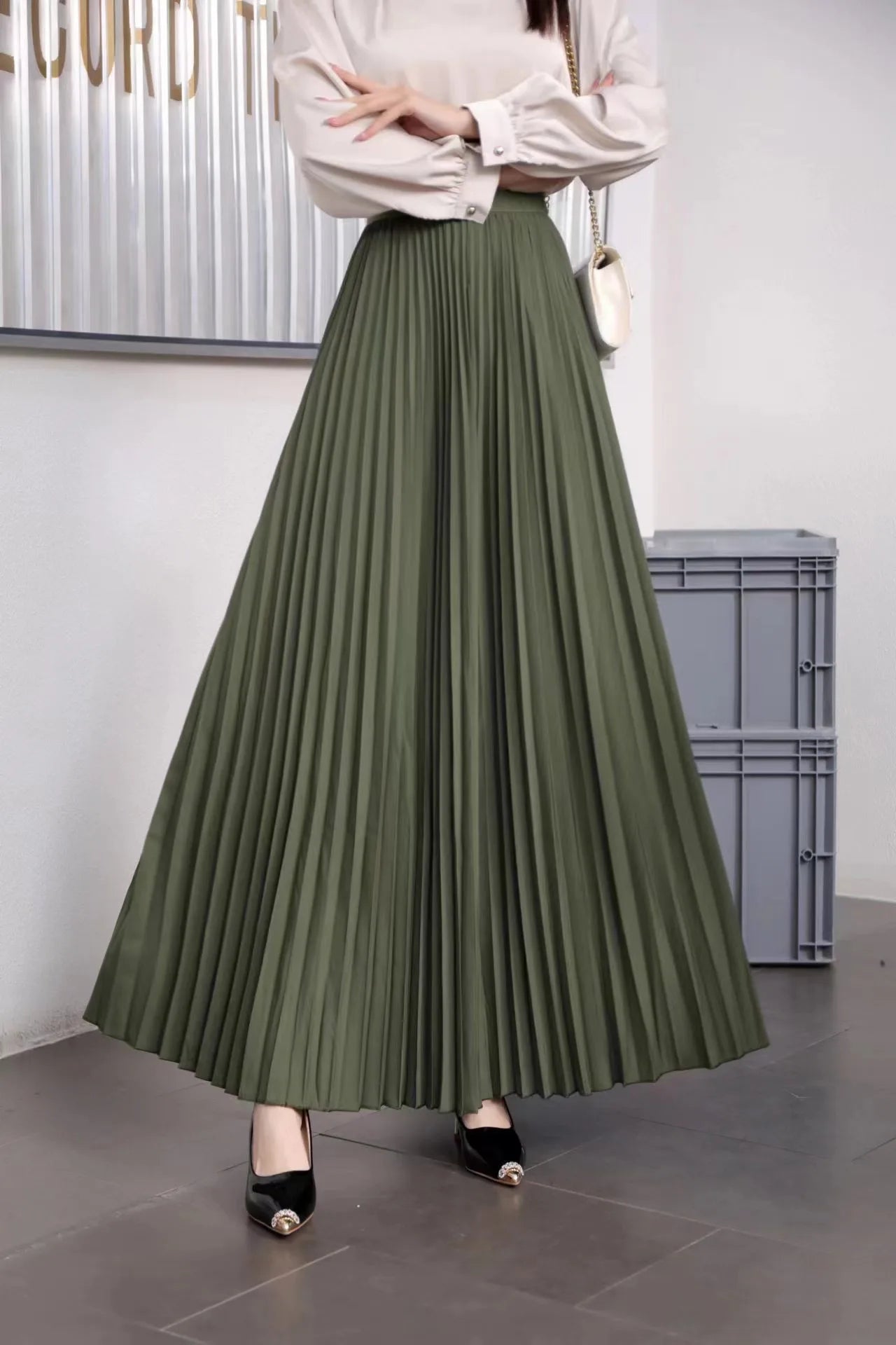 Fashion Elegant Pleated Skirt for Women Faldas Vintage Saias Party Goth Skirts Ropa Mujer Casual Jupe Femme Harajuku Streetwear