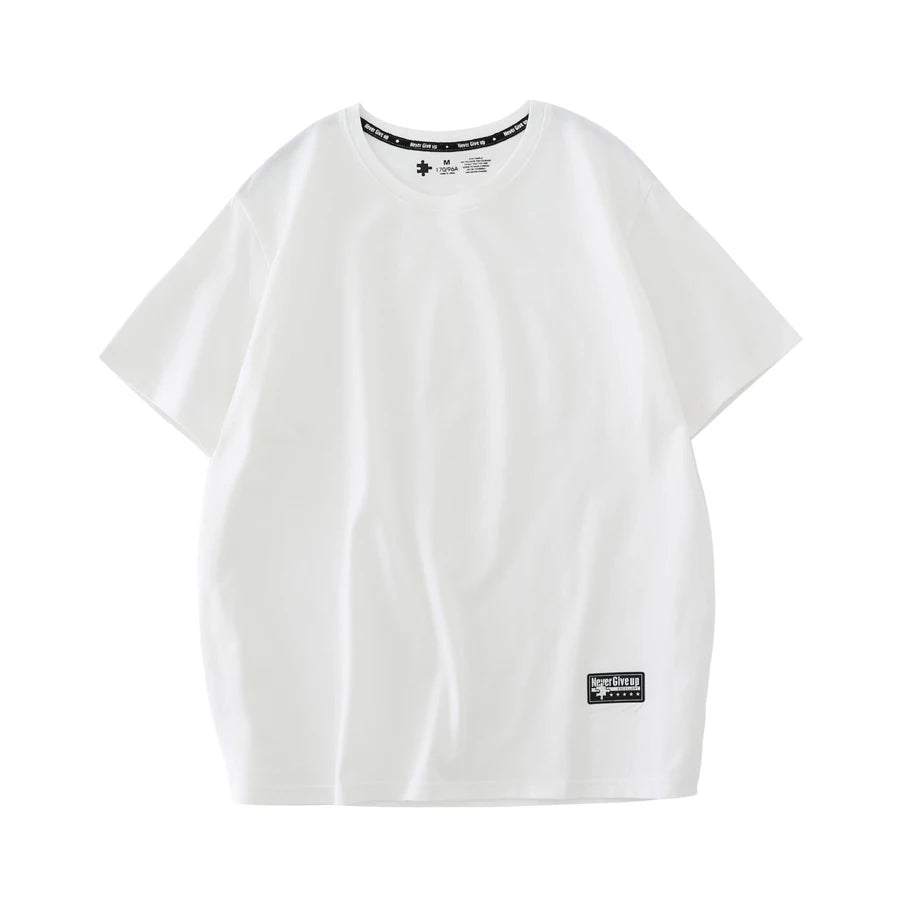 WAVLATII Women New Cotton T Shirts Female 210 GSM Purple Solid Fashion Casual Oversized Short Sleeve Tees Tops for Summer WT2470