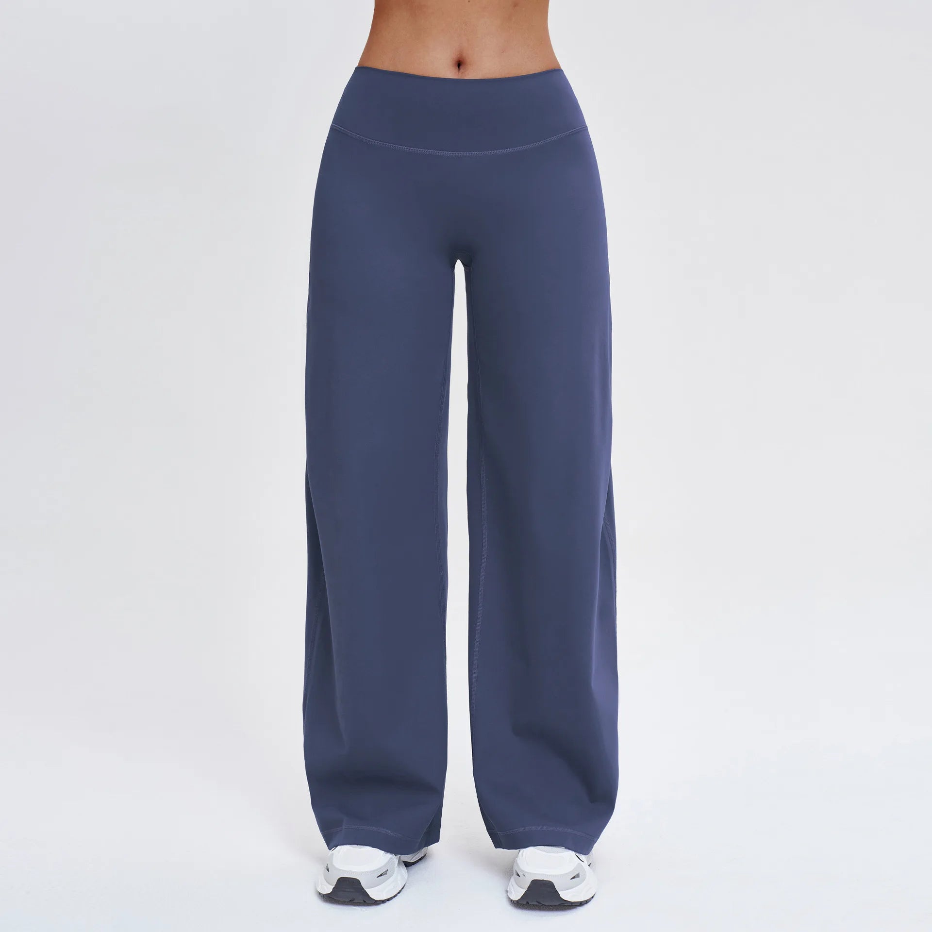 JUREN Women's Soft Motion Straight Leg Bottoms High Waist Yoga Pants GYM Leggings Naked Feel Pilates Running Sports Trousers