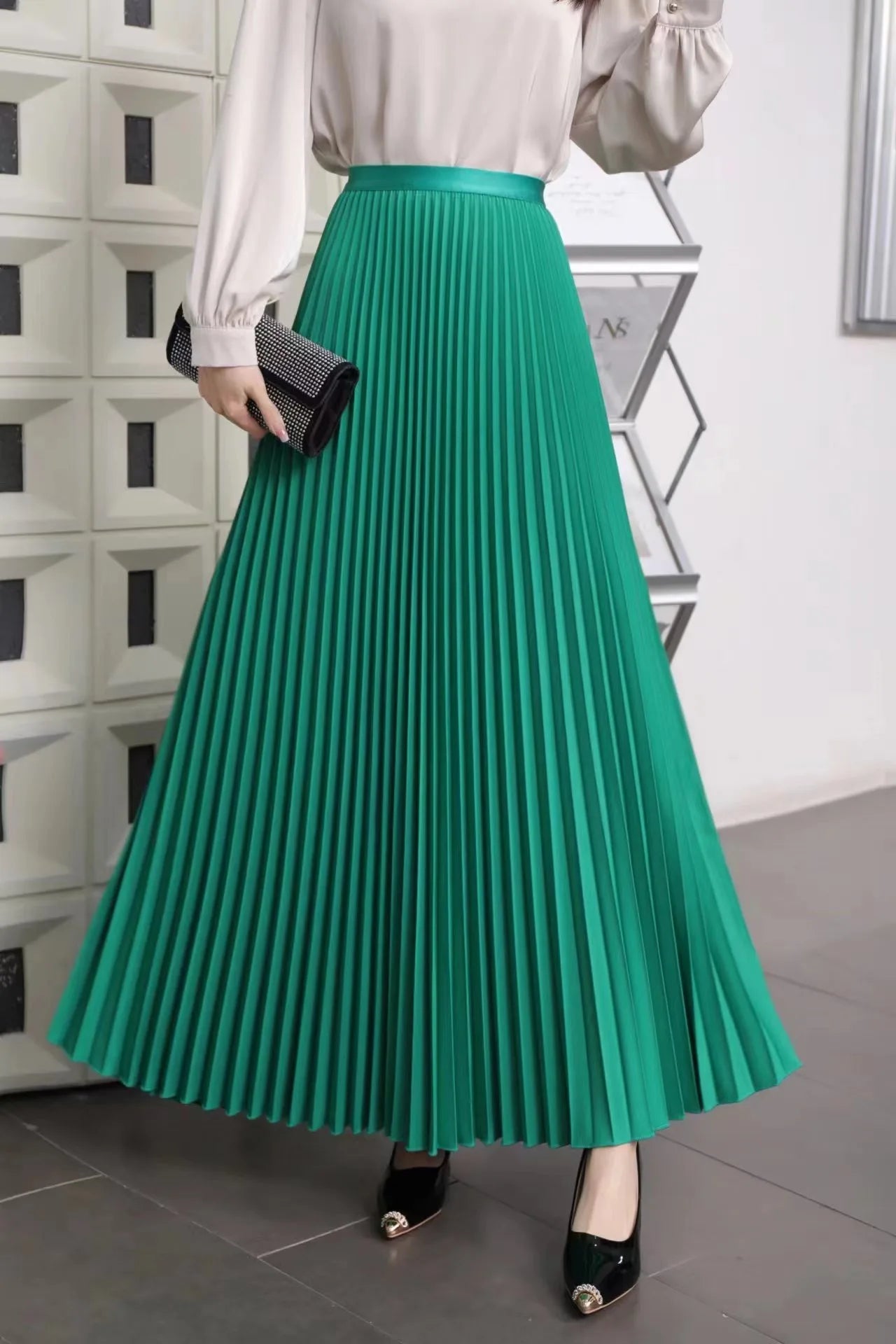 Fashion Elegant Pleated Skirt for Women Faldas Vintage Saias Party Goth Skirts Ropa Mujer Casual Jupe Femme Harajuku Streetwear